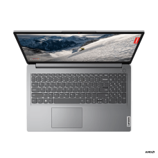 Laptop Lenovo IdeaPad 1 15AMN7 cu procesor AMD Ryzen   5 7520U pana la 4.30 GHz, 15.6", Full HD, 16GB, 512GB SSD, AMD Radeon   610M, No OS, Cloud Grey