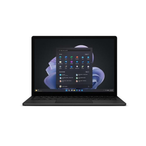 Ms Surface Laptop 5 Commercial, Notebook(black matt), Windows 11 Pro, 512GB, i5, 256 GB SSD), Intel  Core   i7-1265U, resolution 2,256 x 1,504 pixels, aspect ratio 3:2, Intel  Iris  Xe Graphics, 1x Intel  Thunderbolt 4,1x USB-C 3.2 (5 Gbit/s), 1x headphon