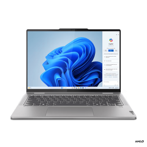 Laptop Lenovo Yoga 7 2-in-1 14AHP9 cu procesor AMD Ryzen   7 8840HS pana la 5.1GHz, 14" WUXGA OLED, 60Hz, Dolby  Vision  , DisplayHDR  , Glass, Touch, Lenovo  Digital Pen, 16GB LPDDR5x, 1TB SSD, AMD Radeon   780M Graphics, Windows  11 Home, Arctic Gr