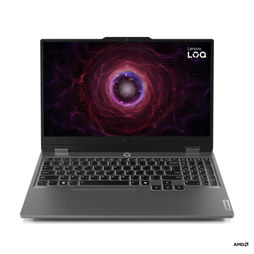 Laptop Lenovo Gaming LOQ 15ARP9, 15.6" FHD (1920x1080) IPS 300nits Anti- glare, 100% sRGB, 144Hz, G-SYNC , AMD Ryzen   7 7435HS (8C / 16T, 3.1 / 4.5GHz, 4MB L2 / 16MB L3), video NVIDIA  GeForce RTX   4060 8GB GDDR6, Boost Clock 2370MHz, TGP 105W, RAM