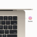 MacBook Air 15.3" Retina/ Apple M2 (CPU 8- core, GPU 10- core, Neural Engine 16- core)/8GB/256GB (35W Dual USB‑C Port) - Starlight - US KB (2023) (US power supply with included US-to-EU adapter)